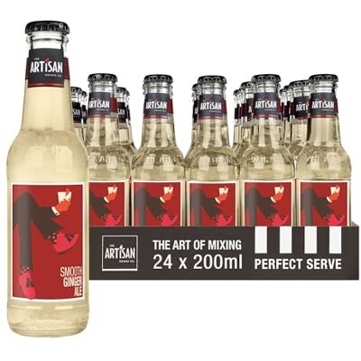 The Artisan Drinks Company Smooth Ginger Ale 200mlx24 Bottles of Ginger Ale Natural Ingredients the perfect partner for dark spirits such as Whiskey and Rum The Artisan Drinks Company Smooth Ginger Ale 200mlx24 Bottles of Ginger Ale Natural Ingredients the perfect partner for dark spirits such as Whiskey and Rum