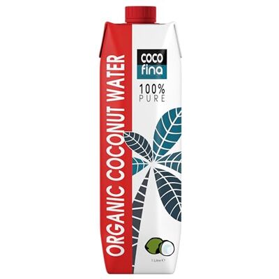 Cocofina Organic Coconut Water 100% Pure Unsweetened Soil Association Certified No Added Sugar Natural Electrolytes — 1 Litre x 12 Cocofina Organic Coconut Water 100% Pure Unsweetened Soil Association Certified No Added Sugar Natural Electrolytes — 1 Litre x 12
