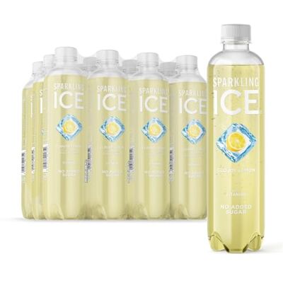 Sparkling Ice water with antioxidants and vitamins No sugar 500ml Bottles, Cloudy Lemon Flavour, 6000 millilitre, (Pack of 12) Sparkling Ice water with antioxidants and vitamins No sugar 500ml Bottles, Cloudy Lemon Flavour, 6000 millilitre, (Pack of 12)