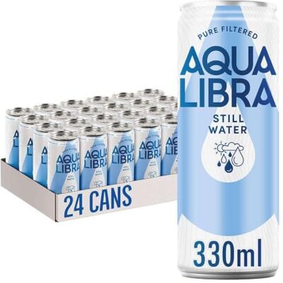 Libra Still Water, 330 ml, Pack of 24 Cans Libra Still Water, 330 ml, Pack of 24 Cans
