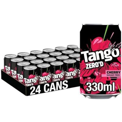 Tango Sugar Free Cherry 330ml Can (Pack of 24) Tango Sugar Free Cherry 330ml Can (Pack of 24)
