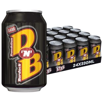 BARR DNB Dandelion & Burdock Sparkling Soft Drink, 24 Pack, 330ml Cans BARR DNB Dandelion & Burdock Sparkling Soft Drink, 24 Pack, 330ml Cans