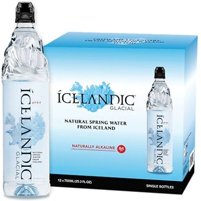 Icelandic Glacial Premium Still Water 750ml Sports Cap Recycled PET Bottles x 12 Per Pack – Alkaline/Low PH, Recycled Packaging,BPA Free,Carbon Neutral from Icelandic Spring.Low TDS & Mineral Content. Icelandic Glacial Premium Still Water 750ml Sports Cap Recycled PET Bottles x 12 Per Pack – Alkaline/Low PH, Recycled Packaging,BPA Free,Carbon Neutral from Icelandic Spring.Low TDS & Mineral Content.