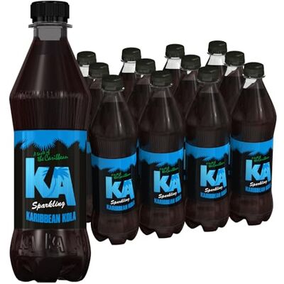 KA Caribbean Kola Fizzy Drinks Traditional & Authentic Caribbean Jamaican Style Sparkling Drink Soft Drinks Multipack Caribbean Kola Soda Drinks Bulk Pack 12 x 500ml Bottles KA Caribbean Kola Fizzy Drinks Traditional & Authentic Caribbean Jamaican Style Sparkling Drink Soft Drinks Multipack Caribbean Kola Soda Drinks Bulk Pack 12 x 500ml Bottles