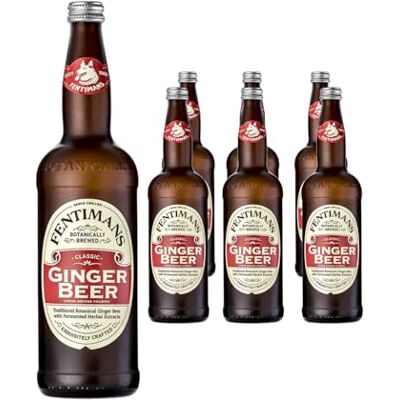 Fentimans Ginger Beer Botanically Brewed Soft Drink Exquisitely Crafted & Refreshing Soft Drinks Gluten-Free and Vegan Friendly Soft Drinks 6 x 750 ml Bottles Fentimans Ginger Beer Botanically Brewed Soft Drink Exquisitely Crafted & Refreshing Soft Drinks Gluten-Free and Vegan Friendly Soft Drinks 6 x 750 ml Bottles