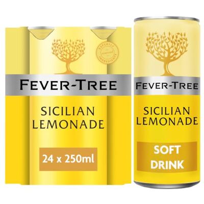 FEVER-TREE Premium Sicilian Lemonade Soft Drink 24x250ml FEVER-TREE Premium Sicilian Lemonade Soft Drink 24x250ml