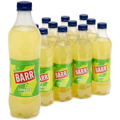 BARR 12 Pack Zingy Limeade, Zero No Sugar Lime Flavoured Fizzy Drink, Sparkling Fizzy Pop, 12 x 500ml Bottles BARR 12 Pack Zingy Limeade, Zero No Sugar Lime Flavoured Fizzy Drink, Sparkling Fizzy Pop, 12 x 500ml Bottles