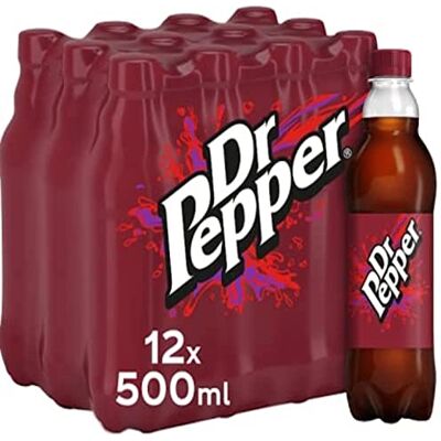 Dr Pepper PET Cola 500 ml (Pack of 12) Dr Pepper PET Cola 500 ml (Pack of 12)
