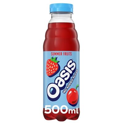 Oasis Bottle Summer Fruits 500 ml (Pack of 12) Oasis Bottle Summer Fruits 500 ml (Pack of 12)