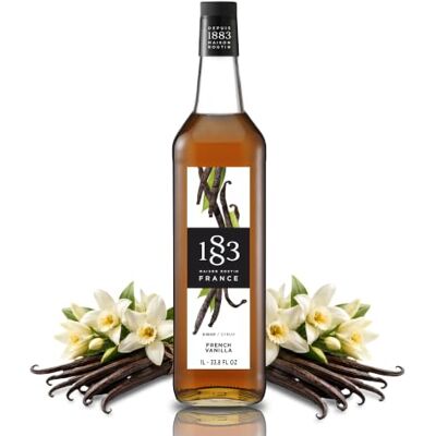 1883 MAISON ROUTIN Premium French Vanilla Syrup, 1L PET Bottle 1883 MAISON ROUTIN Premium French Vanilla Syrup, 1L PET Bottle