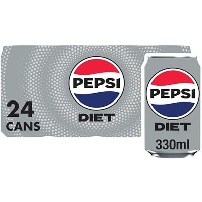 Pepsi Diet Cola 330ml Can 24 Pack Pepsi Diet Cola 330ml Can 24 Pack