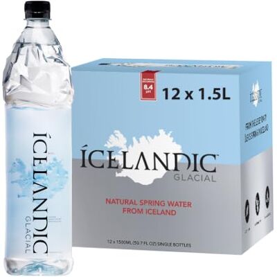 Icelandic Glacial Premium Still Water 1.5L Recycled PET Bottles x 12 Per Pack – Alkaline/Low PH, Recycled Packaging, BPA Free, Carbon Neutral from Icelandic Spring. Low TDS and Mineral Content. Icelandic Glacial Premium Still Water 1.5L Recycled PET Bottles x 12 Per Pack – Alkaline/Low PH, Recycled Packaging, BPA Free, Carbon Neutral from Icelandic Spring. Low TDS and Mineral Content.