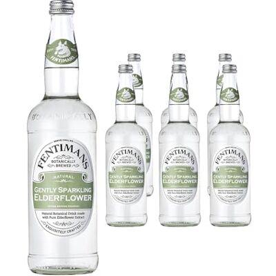Fentimans Gently Sparkling Elderflower Botanically Brewed Drink Exquisitely Crafted & Refreshing Soft Drinks Gluten-Free and Vegan Friendly Soft Drinks 6 x 750 ml Bottles Fentimans Gently Sparkling Elderflower Botanically Brewed Drink Exquisitely Crafted & Refreshing Soft Drinks Gluten-Free and Vegan Friendly Soft Drinks 6 x 750 ml Bottles