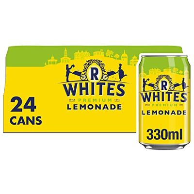 R Whites Lemonade 330ml (Pack of 24) R Whites Lemonade 330ml (Pack of 24)