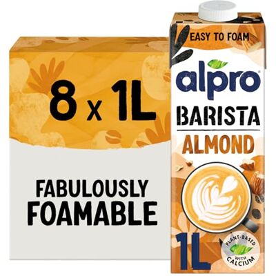 Alpro Barista Almond Drink Long Life Milk Alternative 1L (8 Pack) Alpro Barista Almond Drink Long Life Milk Alternative 1L (8 Pack)