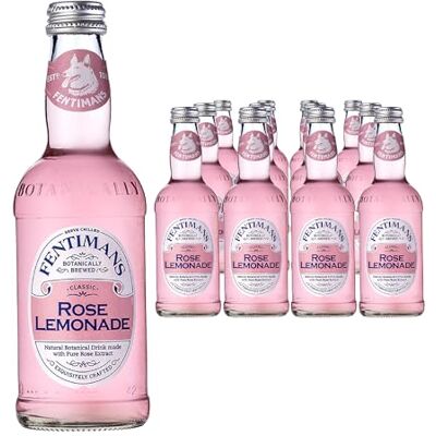 Fentimans Rose Lemonade Botanically Brewed Lemonade Made with Lemon Juice Exquisitely Crafted & Refreshing Gluten-Free and Vegan Friendly 12 x 275ml Bottles Fentimans Rose Lemonade Botanically Brewed Lemonade Made with Lemon Juice Exquisitely Crafted & Refreshing Gluten-Free and Vegan Friendly 12 x 275ml Bottles