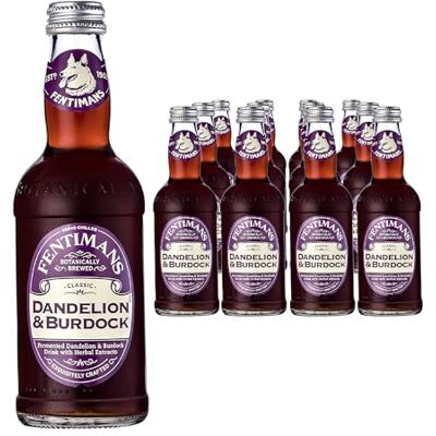 Fentimans Dandelion and Burdock Botanically Brewed Soft Drink Exquisitely Crafted & Refreshing Soft Drinks Gluten-Free and Vegan Friendly Soft Drinks 12 x 275ml Bottles Fentimans Dandelion and Burdock Botanically Brewed Soft Drink Exquisitely Crafted & Refreshing Soft Drinks Gluten-Free and Vegan Friendly Soft Drinks 12 x 275ml Bottles