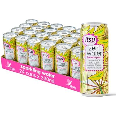 Itsu Lemon + Yuzu Zen Water Naturally Flavoured Sparkling Water 330ml (Pack of 24) Zero Calories, Zero Sugar 24 x 330ml Pack Itsu Lemon + Yuzu Zen Water Naturally Flavoured Sparkling Water 330ml (Pack of 24) Zero Calories, Zero Sugar 24 x 330ml Pack