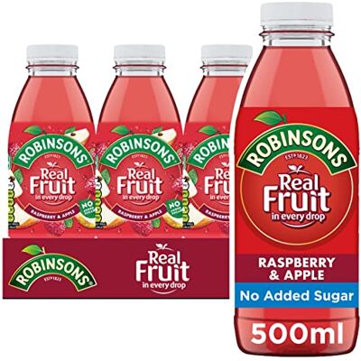 Robinsons RTD, Raspberry & Apple, 500 ml Bottle (Pack of 24) Robinsons RTD, Raspberry & Apple, 500 ml Bottle (Pack of 24)