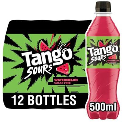 Tango Zero’d Sours Watermelon 500ml Bottle (Pack of 12) Tango Zero’d Sours Watermelon 500ml Bottle (Pack of 12)