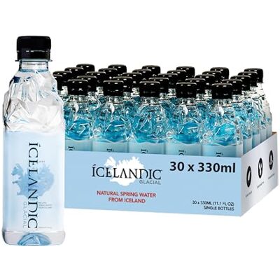 Icelandic Glacial Premium Still Water 330ml Recycled PET Bottles x 30 Per Pack – Alkaline/Low PH, Recycled Packaging, BPA Free, Carbon Neutral from Icelandic Spring. Low TDS and Mineral Content Icelandic Glacial Premium Still Water 330ml Recycled PET Bottles x 30 Per Pack – Alkaline/Low PH, Recycled Packaging, BPA Free, Carbon Neutral from Icelandic Spring. Low TDS and Mineral Content