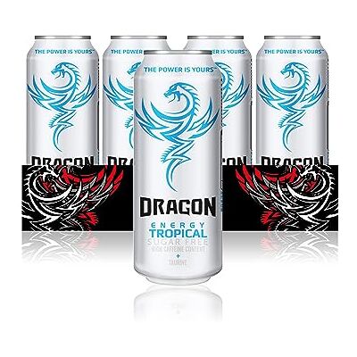 Dragon Tropical Energy Drink 12 x 500ml Cans Dragon Tropical Energy Drink 12 x 500ml Cans