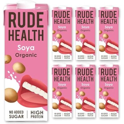 Rude Health - Organic Soya Drink - 1 L - Pack of 6 Rude Health - Organic Soya Drink - 1 L - Pack of 6