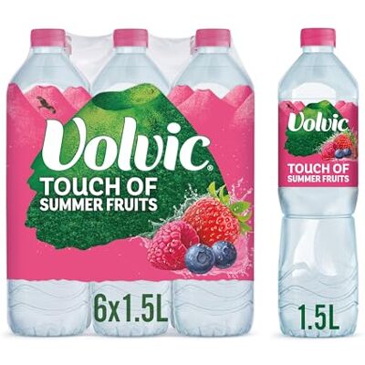 Volvic Touch of Fruit Summer Fruits Still Flavoured Water Multipack 6x1.5L Volvic Touch of Fruit Summer Fruits Still Flavoured Water Multipack 6x1.5L