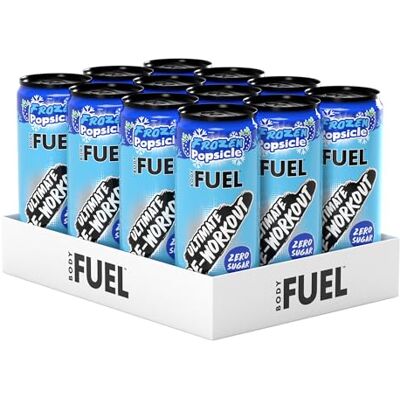 Applied Nutrition BodyFuel Pre Workout Energy Drink Sugar Free, 200mg Caffeine, 1000mg Beta Alanine, 2000mg Citrulline, Vitamin B12 & B3 (Pack of 12 Cans x 330ml) (Frozen Popsicle) Applied Nutrition BodyFuel Pre Workout Energy Drink Sugar Free, 200mg Caffeine, 1000mg Beta Alanine, 2000mg Citrulline, Vitamin B12 & B3 (Pack of 12 Cans x 330ml) (Frozen Popsicle)