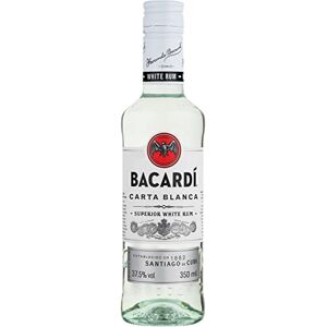 Bacardi BACARDÍ Carta Blanca Superior White Rum, Iconic Caribbean Rum Perfect for Cocktails, 37.5% ABV, 35cl / 350ml