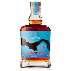 Ron Dos Mares Vintage 1998 26 Year Old Panama Rum Tropical Aged in Ex-Bourbon Casks Limited Edition Age-Certified 47.2% ABV 70cl Ron Dos Mares Vintage 1998 26 Year Old Panama Rum Tropical Aged in Ex-Bourbon Casks Limited Edition Age-Certified 47.2% ABV 70cl