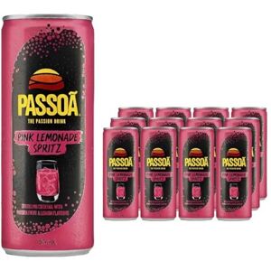 Passoa Pink Lemonade Spritz Sparkling Ready to Drink Cocktail, Party Pack 12 x 250ml Passoa Pink Lemonade Spritz Sparkling Ready to Drink Cocktail, Party Pack 12 x 250ml