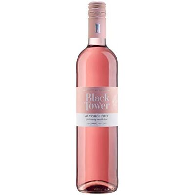 Black Tower Alcohol Free Rose Wine NV, Non-Alcoholic, Gifts for new Mums, Ideal for Baby Shower or Festive Party for Non Drinkers and Drivers, Low Calorie 75cl Pack of 6 Black Tower Alcohol Free Rose Wine NV, Non-Alcoholic, Gifts for new Mums, Ideal for Baby Shower or Festive Party for Non Drinkers and Drivers, Low Calorie 75cl Pack of 6