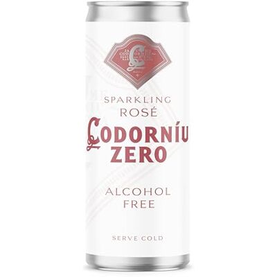Anna De Codorniu Codorniu 0.0 Percent Alcohol-Free Sparkling Rose Wine 12x250ml Cans Anna De Codorniu Codorniu 0.0 Percent Alcohol-Free Sparkling Rose Wine 12x250ml Cans
