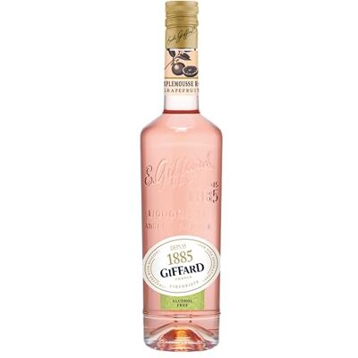 Giffard Alcohol-Free Premium Pink Grapefruit Liqueur, Perfect for non-alcholic cocktails or mixed drinks <0.5% vol, 70cl Giffard Alcohol-Free Premium Pink Grapefruit Liqueur, Perfect for non-alcholic cocktails or mixed drinks <0.5% vol, 70cl