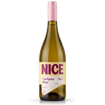 NICE Sauvignon Blanc, Wine in a Bottle, Dry, Crisp, Spanish White Wine from La Mancha, 1 x 75cl Bottle NICE Sauvignon Blanc, Wine in a Bottle, Dry, Crisp, Spanish White Wine from La Mancha, 1 x 75cl Bottle