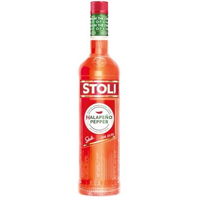 Stoli Halapeño Pepper Flavoured Vodka 70cl, 37.5% Bold and Spicy, Natural Chili and Lime Infused Stoli Halapeño Pepper Flavoured Vodka 70cl, 37.5% Bold and Spicy, Natural Chili and Lime Infused