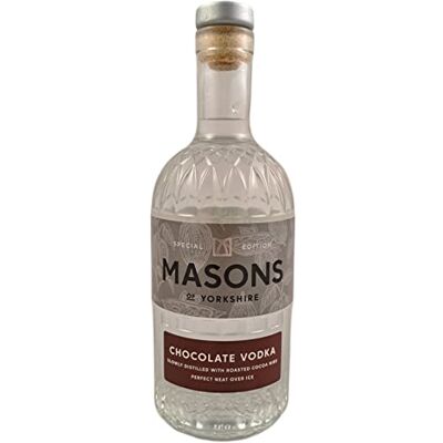 Masons Of Yorkshire Masons Chocolate Yorkshire Vodka 70cl 40% ABV Slow-Distilled with Roasted Cocoa Nibs Rich, Velvety, Real Chocolate Depth No Added Sugar Premium British Craft Vodka Masons Of Yorkshire Masons Chocolate Yorkshire Vodka 70cl 40% ABV Slow-Distilled with Roasted Cocoa Nibs Rich, Velvety, Real Chocolate Depth No Added Sugar Premium British Craft Vodka