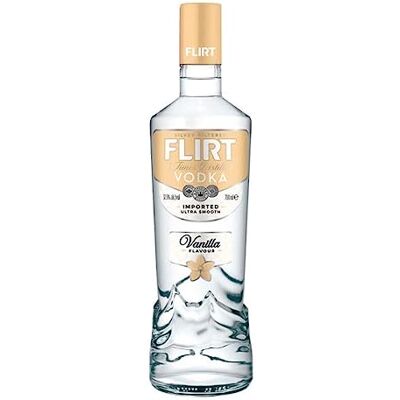 FLIRT Vanilla Flavoured Vodka 70 cl, Perfect For a Passionfruit Martini, 37.5% ABV FLIRT Vanilla Flavoured Vodka 70 cl, Perfect For a Passionfruit Martini, 37.5% ABV