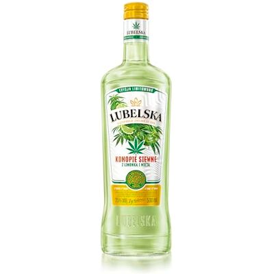 Lubelska Hemp with Mint&Lime Vodka Liqueur 25% ABV, 50cl Lubelska Hemp with Mint&Lime Vodka Liqueur 25% ABV, 50cl