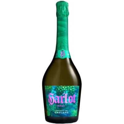 Harlot. Harlot Brut English Sparkling White Wine 75cl, Charmat Method Bacchus Blend from Kent and Essex, Dry Fizz with Elderflower, Pear and Apricot, Vegan Friendly, 12.5% ABV Harlot. Harlot Brut English Sparkling White Wine 75cl, Charmat Method Bacchus Blend from Kent and Essex, Dry Fizz with Elderflower, Pear and Apricot, Vegan Friendly, 12.5% ABV