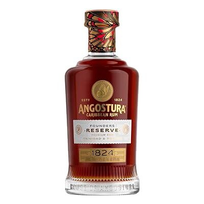 ANGOSTURA 1824 Founders Reserve Premium Caribbean Rum 40% ABV 70cl Blend of mature rums aged in charred oak Rich bouquet of baked spices, burnt sugar & oak Subtle notes of raisin & vanilla ANGOSTURA 1824 Founders Reserve Premium Caribbean Rum 40% ABV 70cl Blend of mature rums aged in charred oak Rich bouquet of baked spices, burnt sugar & oak Subtle notes of raisin & vanilla