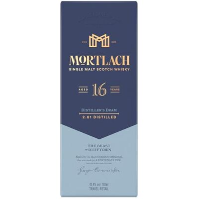 Mortlach 16 Year Old Single Malt Scotch Whisky 43.4% vol 70cl Robust & Full Bodied Scottish Whisky Leathery Fruity with Honey Sweetness Rich & Bold Single Malt Whisky Mortlach 16 Year Old Single Malt Scotch Whisky 43.4% vol 70cl Robust & Full Bodied Scottish Whisky Leathery Fruity with Honey Sweetness Rich & Bold Single Malt Whisky