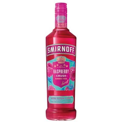 Smirnoff Raspberry Crush Flavoured Vodka 37.5% vol 70cl Made with Natural Raspberry Flavours & No. 21 Vodka Juicy Taste for Mixed Drinks or Cocktails Smirnoff Raspberry Crush Flavoured Vodka 37.5% vol 70cl Made with Natural Raspberry Flavours & No. 21 Vodka Juicy Taste for Mixed Drinks or Cocktails