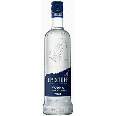 Eristoff Premium Vodka, 37.5% ABV, 70cl / 700ml, Charcoal Filtered, Triple Distilled Vodka Spirit Eristoff Premium Vodka, 37.5% ABV, 70cl / 700ml, Charcoal Filtered, Triple Distilled Vodka Spirit