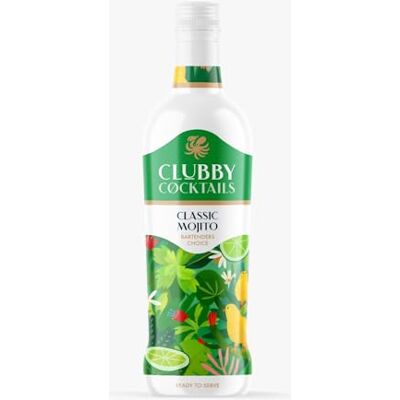 CLUBBY COCKTAILS Clubby Cocktail Ready to Drink Cocktal Classic Mojito 70cl 15% abv Just Add Ice Premium and Ready to Drink CLUBBY COCKTAILS Clubby Cocktail Ready to Drink Cocktal Classic Mojito 70cl 15% abv Just Add Ice Premium and Ready to Drink