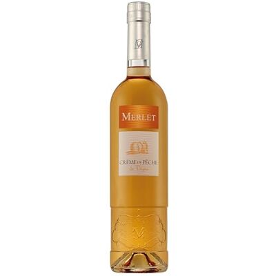 Merlet Crème de Pêche de Vigne Peach Liqueur, Premium French Fruit Liqueur from Cognac with Vineyard Peaches, 70 cl Bottle, Ideal for Bellinis, Cocktails, Sparkling Serves, Home Bar and Gifting Merlet Crème de Pêche de Vigne Peach Liqueur, Premium French Fruit Liqueur from Cognac with Vineyard Peaches, 70 cl Bottle, Ideal for Bellinis, Cocktails, Sparkling Serves, Home Bar and Gifting