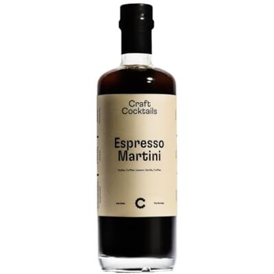 Craft Cocktails Espresso Martini 500ml Ready to Serve Premium Pre-Mixed Cocktail 14.9% ABV Irish Made Craft Cocktails Espresso Martini 500ml Ready to Serve Premium Pre-Mixed Cocktail 14.9% ABV Irish Made