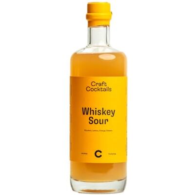 Craft Cocktails Whiskey Sour 500ml Ready to Serve Premium Pre-Mixed Cocktail 14.9% ABV Irish Made Craft Cocktails Whiskey Sour 500ml Ready to Serve Premium Pre-Mixed Cocktail 14.9% ABV Irish Made
