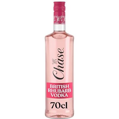 Chase Distillery Chase British Rhubarb Vodka 40% vol 70cl Inspired by the Wild Fresh Rhubarb & Sweet Vanilla Enjoy as a Vodka & Lemonade or in Cocktails Chase Distillery Chase British Rhubarb Vodka 40% vol 70cl Inspired by the Wild Fresh Rhubarb & Sweet Vanilla Enjoy as a Vodka & Lemonade or in Cocktails
